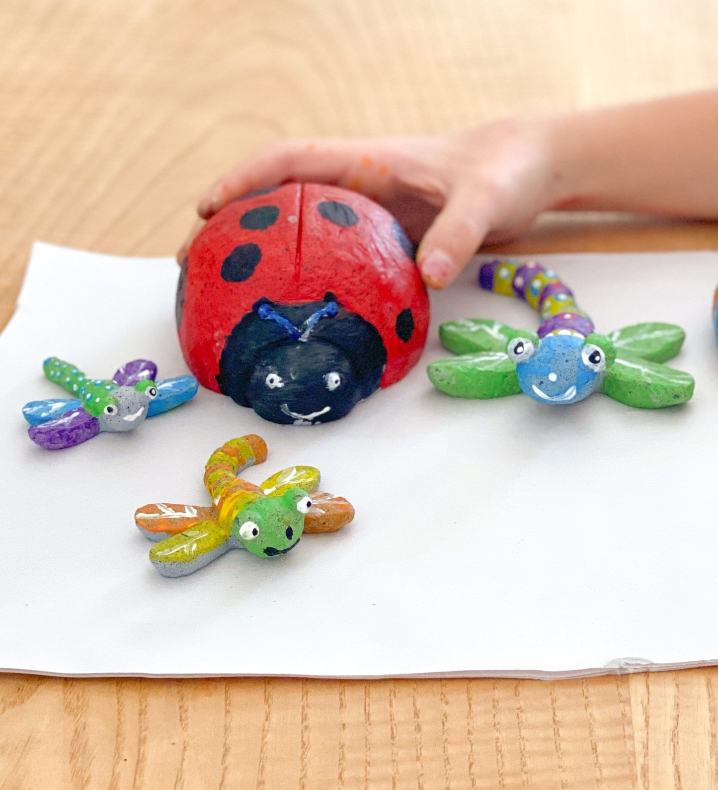 Color Pops Paint-Your-Own Rocks: Ladybugs and Dragonflies