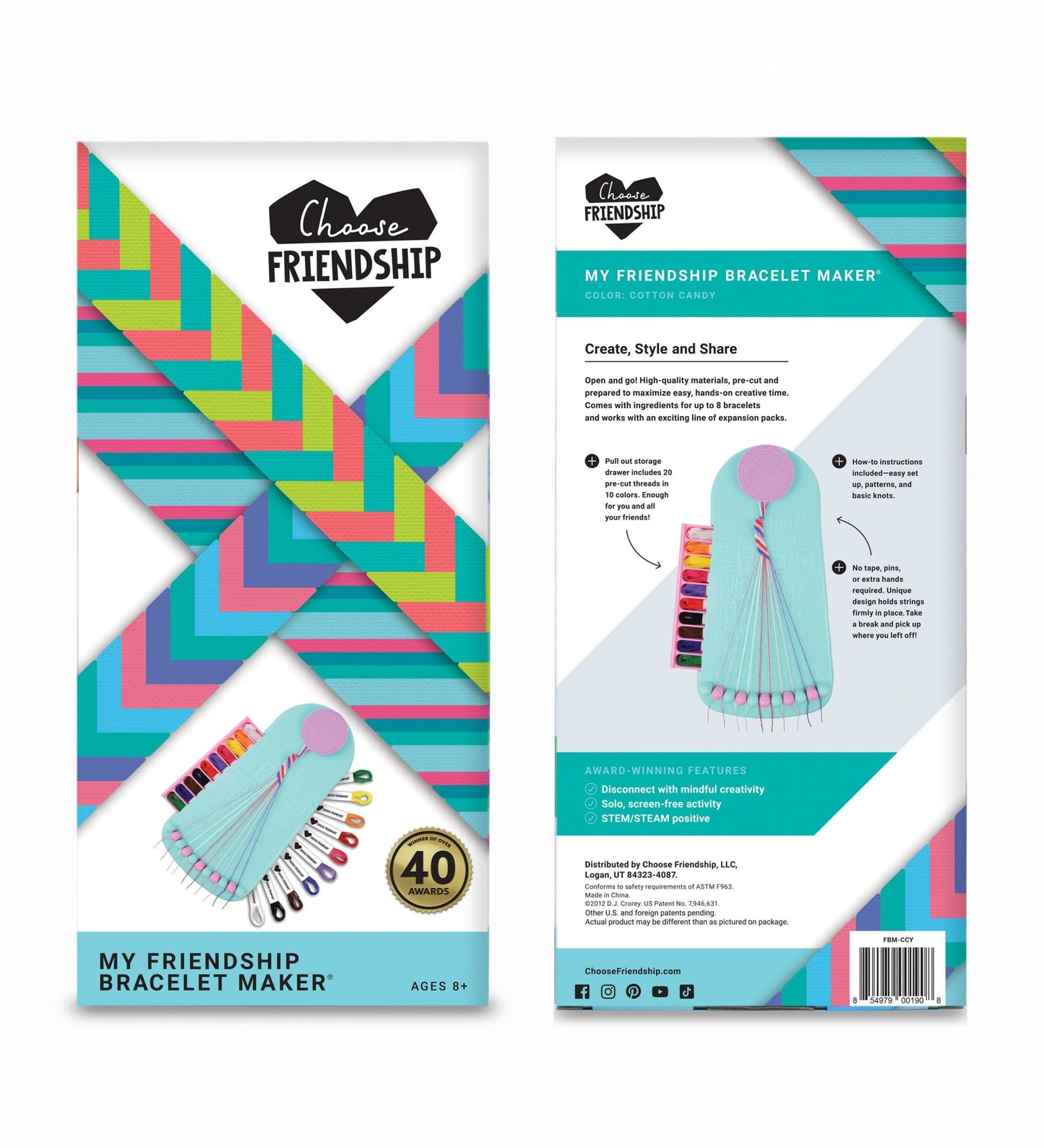 DIY Classic Friendship Bracelet-Making Kit with Thread