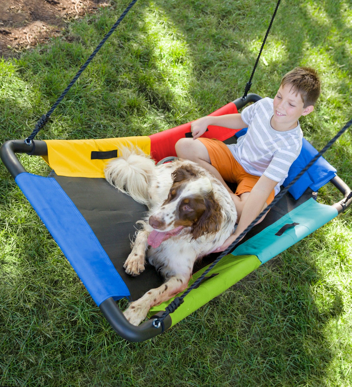 60-Inch Colorful Super Rectangular Platform Swing