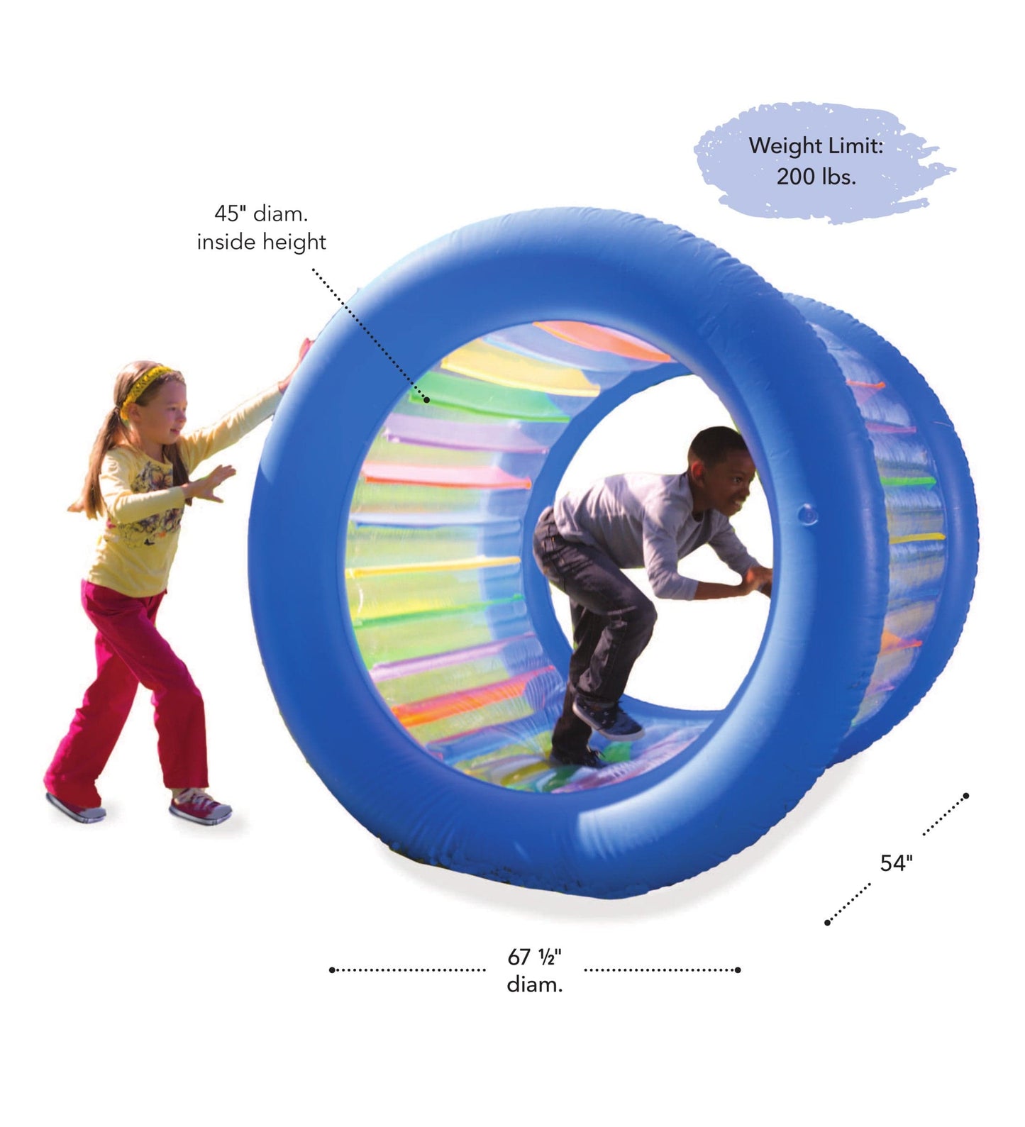 Roll With It Giant Inflatable Rolling Wheel