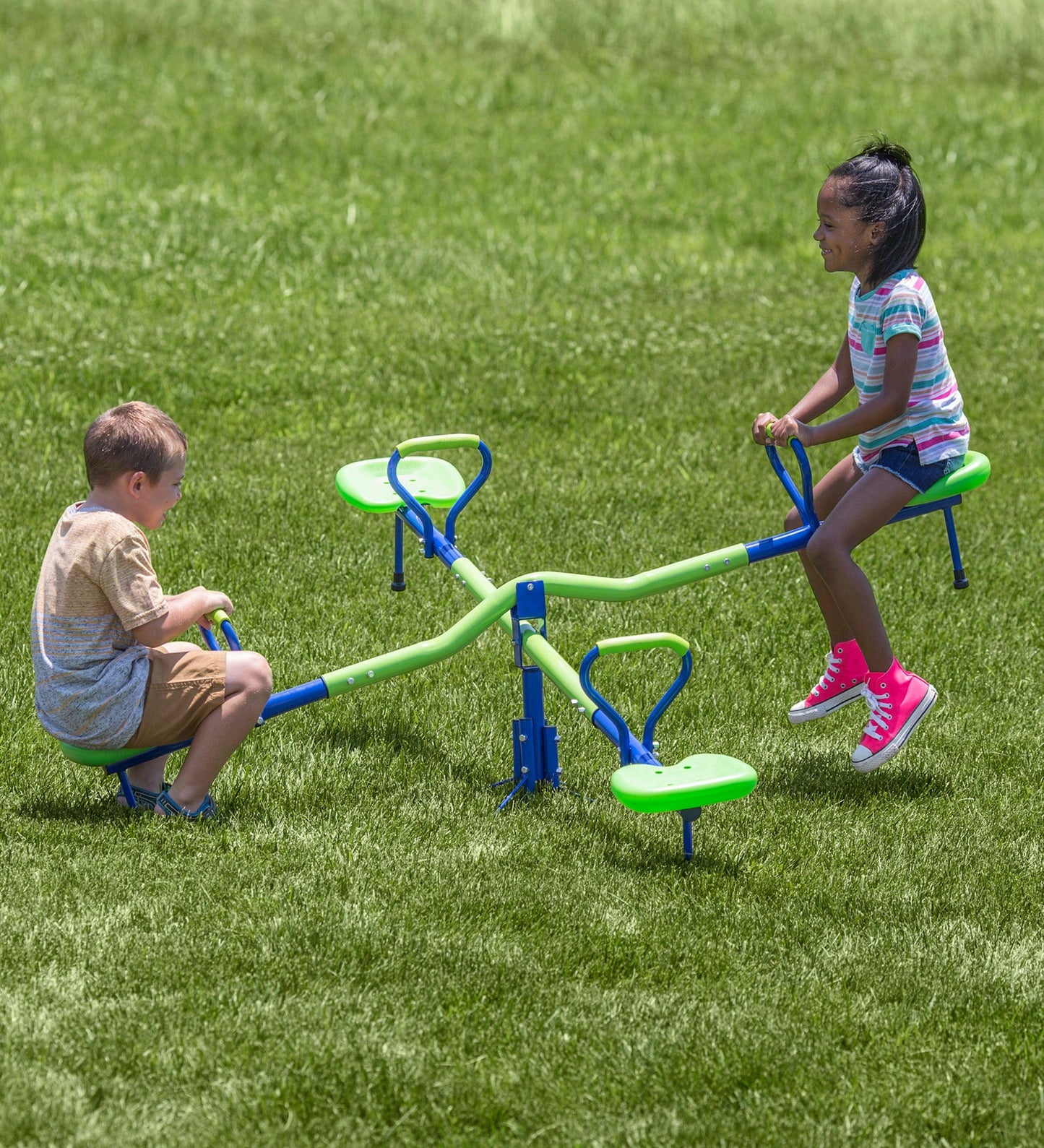 Quad-Seat Teeter Totter