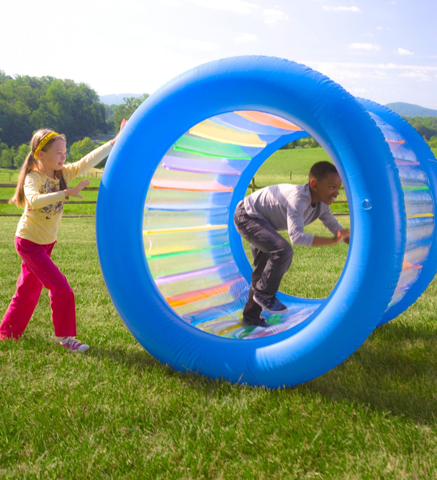 Roll With It Giant Inflatable Rolling Wheel