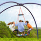 50-Inch Vortex Spinning Ring Swing and Sky Dome Arched Stand Set