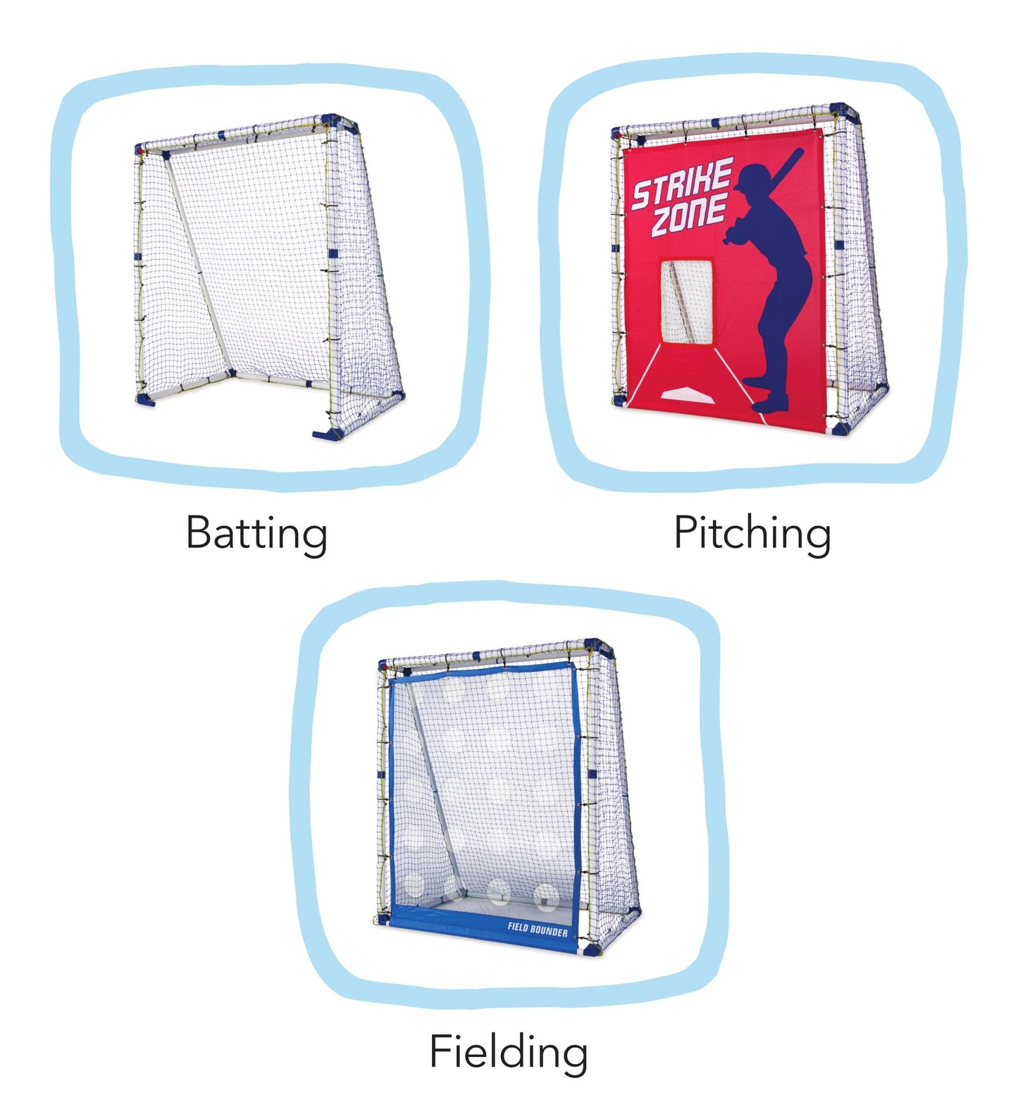 All Star 3-in-1 Baseball Trainer