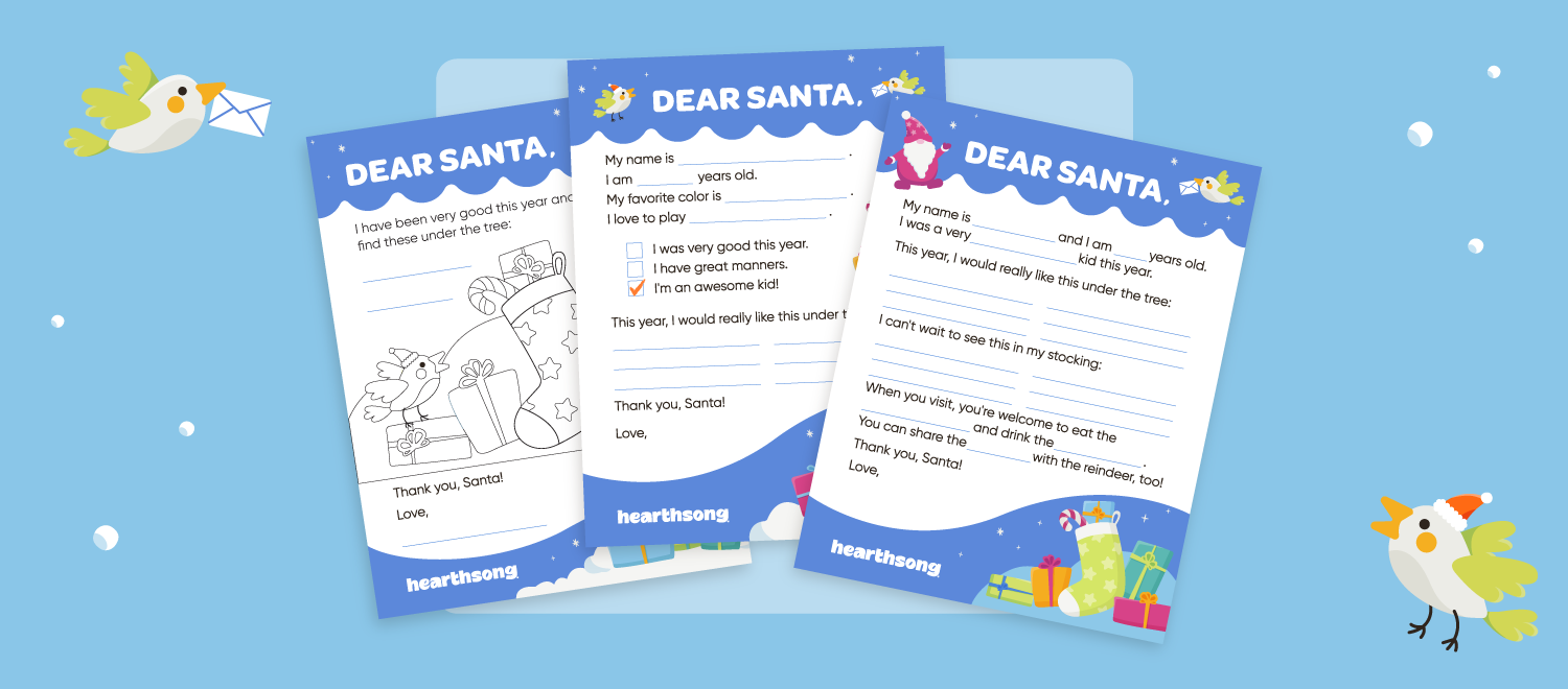 Santa Letter Printable for Kids – Hearthsong
