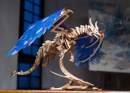 Fully-assembled UGears Windstorm Dragon Model