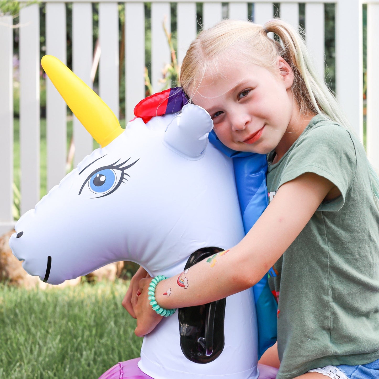 Inflatable Ride-On Hop 'n Go Unicorns