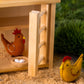 Wooden Chicken Coop and Felt Chickens Play Set