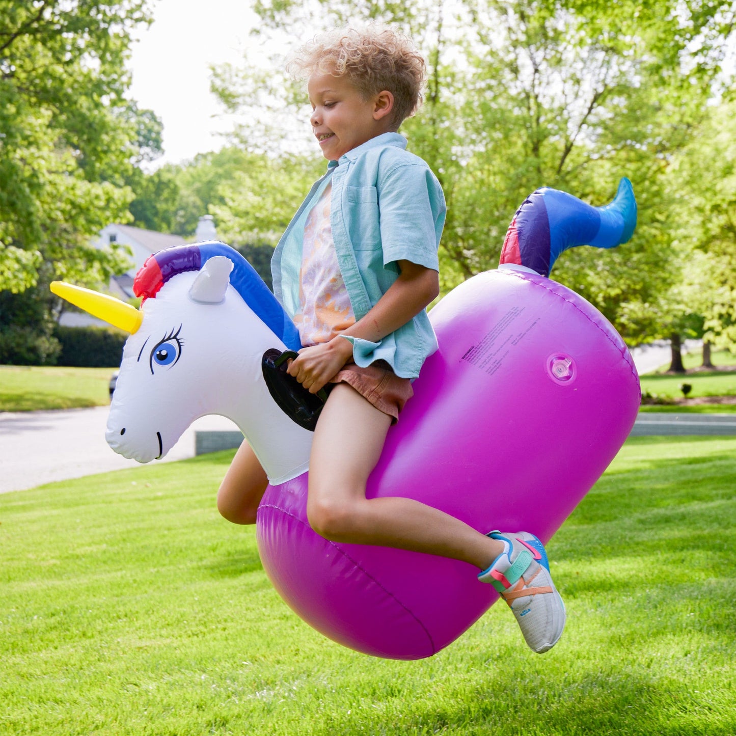 Inflatable Ride-On Hop 'n Go Unicorns
