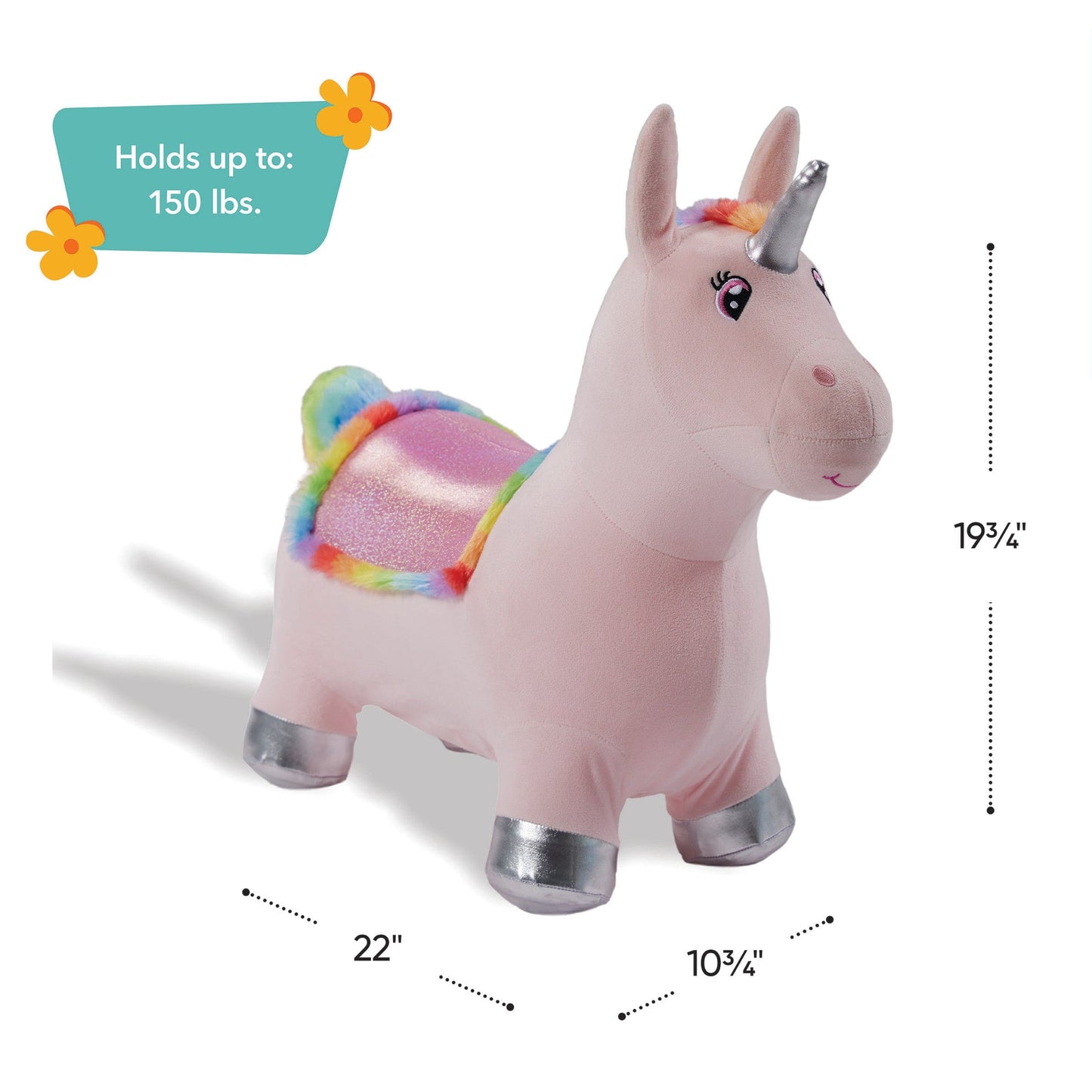 
Magical Mare Unicorn Plush Jump-Along