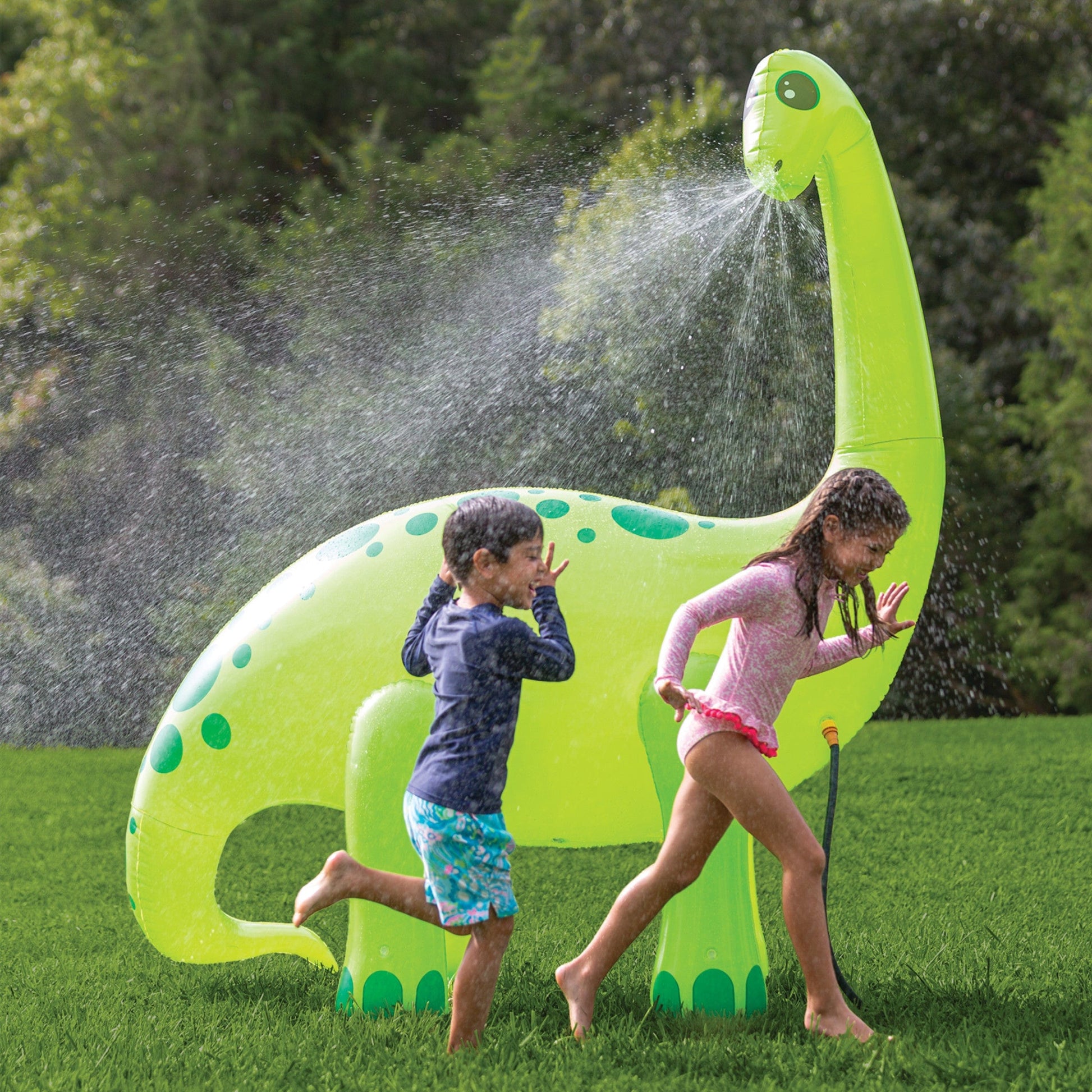 Gigantic 7-Foot Inflatable Dino Sprinkler