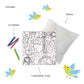 Color Pops Color-Your-Own Pillow Kit