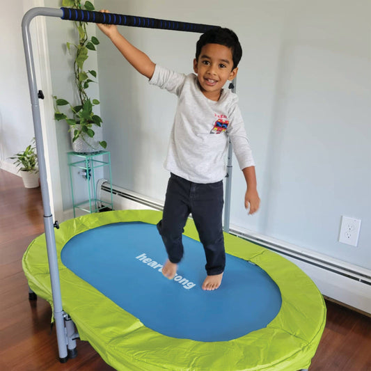 Jump2It Indoor Trampoline with Adjustable Handle