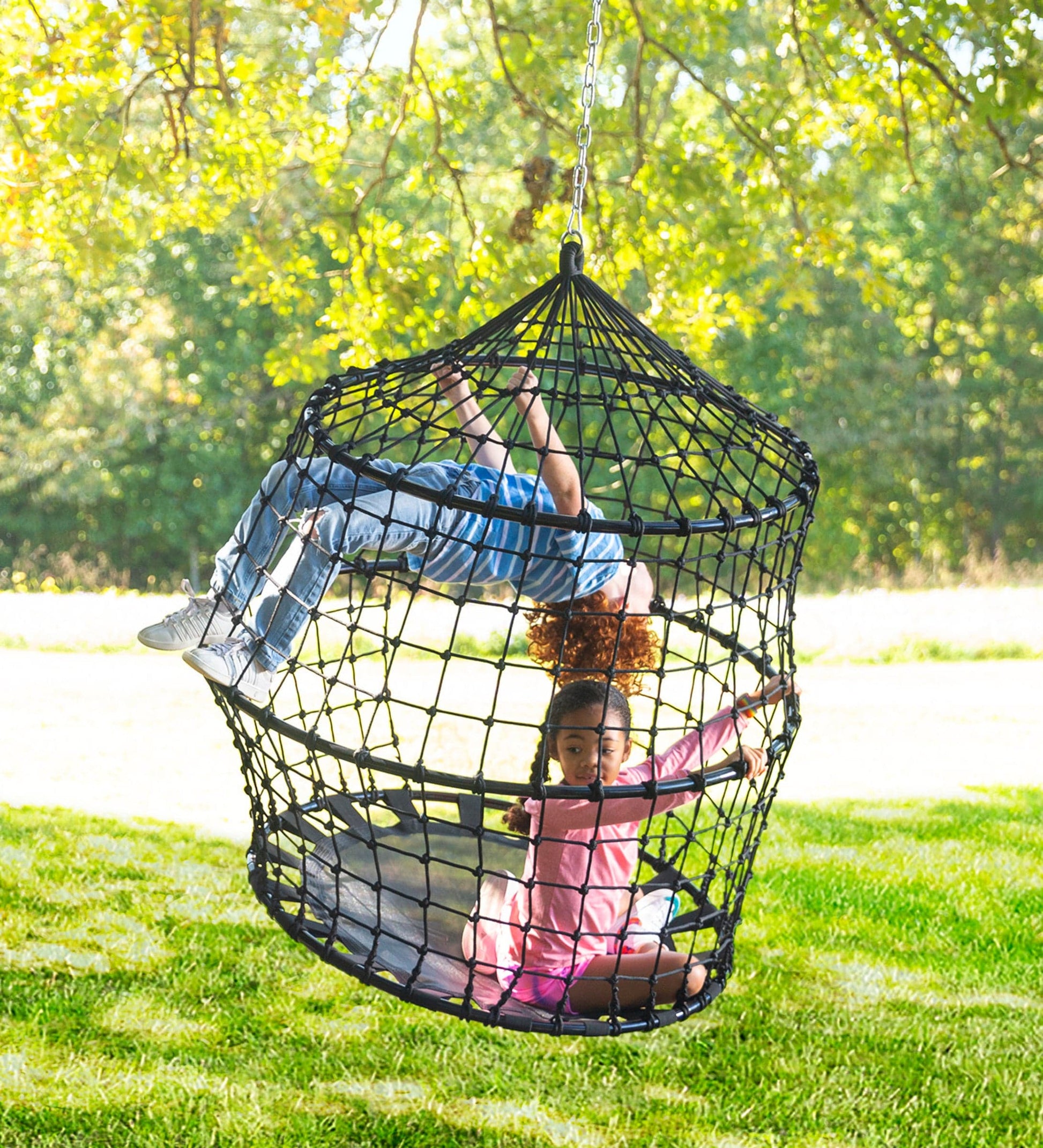 50-Inch Playful Rope HangOut Climber Swing