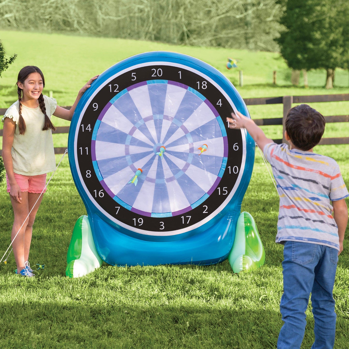 Jumbo Inflatable 2 in 1 Darts & Soccer