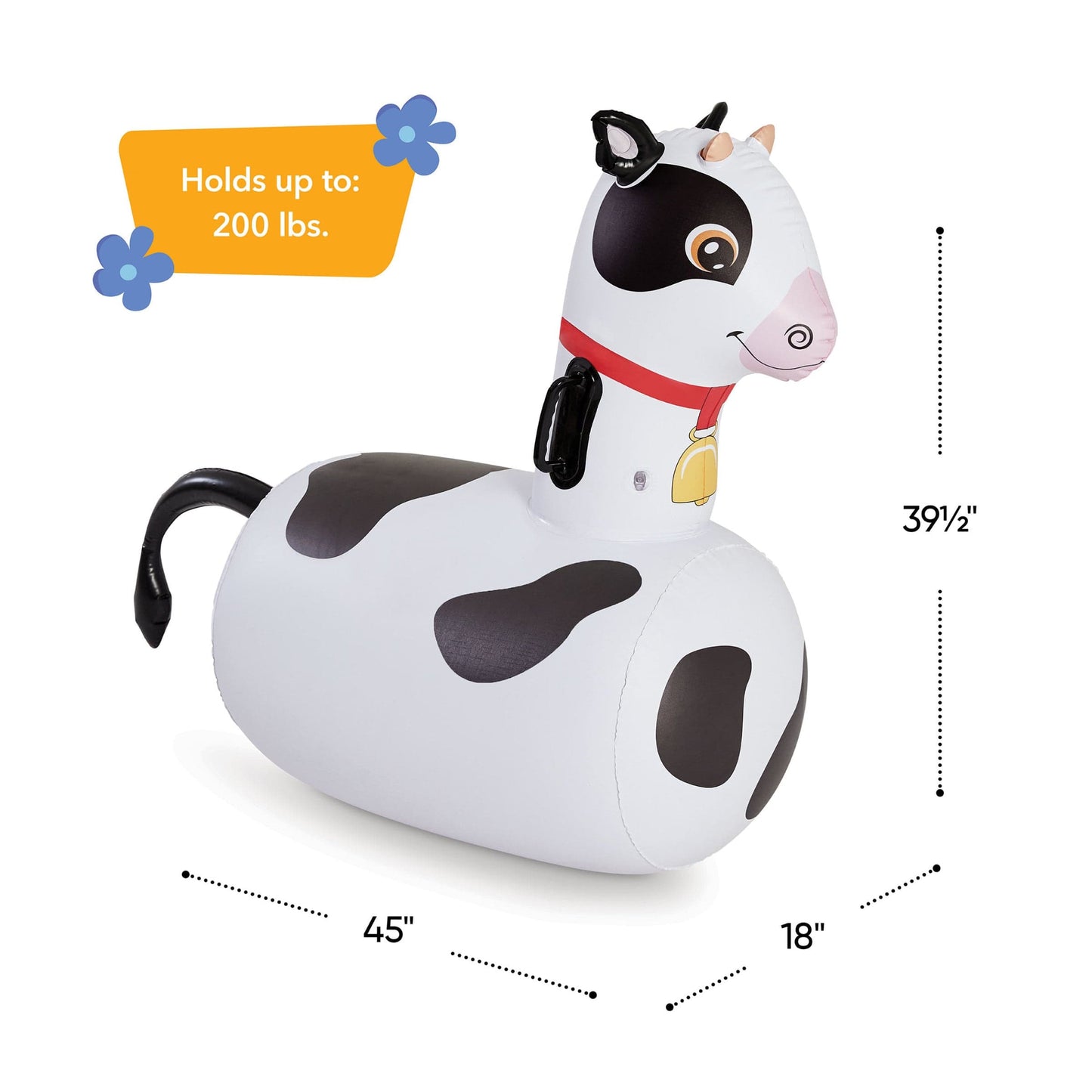 
Inflatable Ride-On Hop 'n Go Makin’ Mooves Cow
