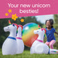 Giant Inflatable Unicorn Bowling Set