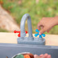 Wooden Mud Kitchen Sensory Play Station with Metal Accessories
