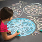 ChalkScapes Mandalas Sidewalk Stencils Chalk Art Kit