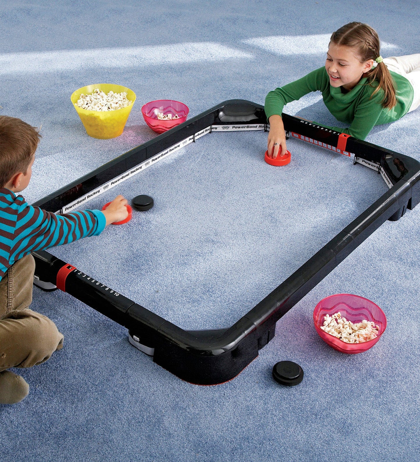 PowerBand Air Hockey Tabletop and Carpet Game