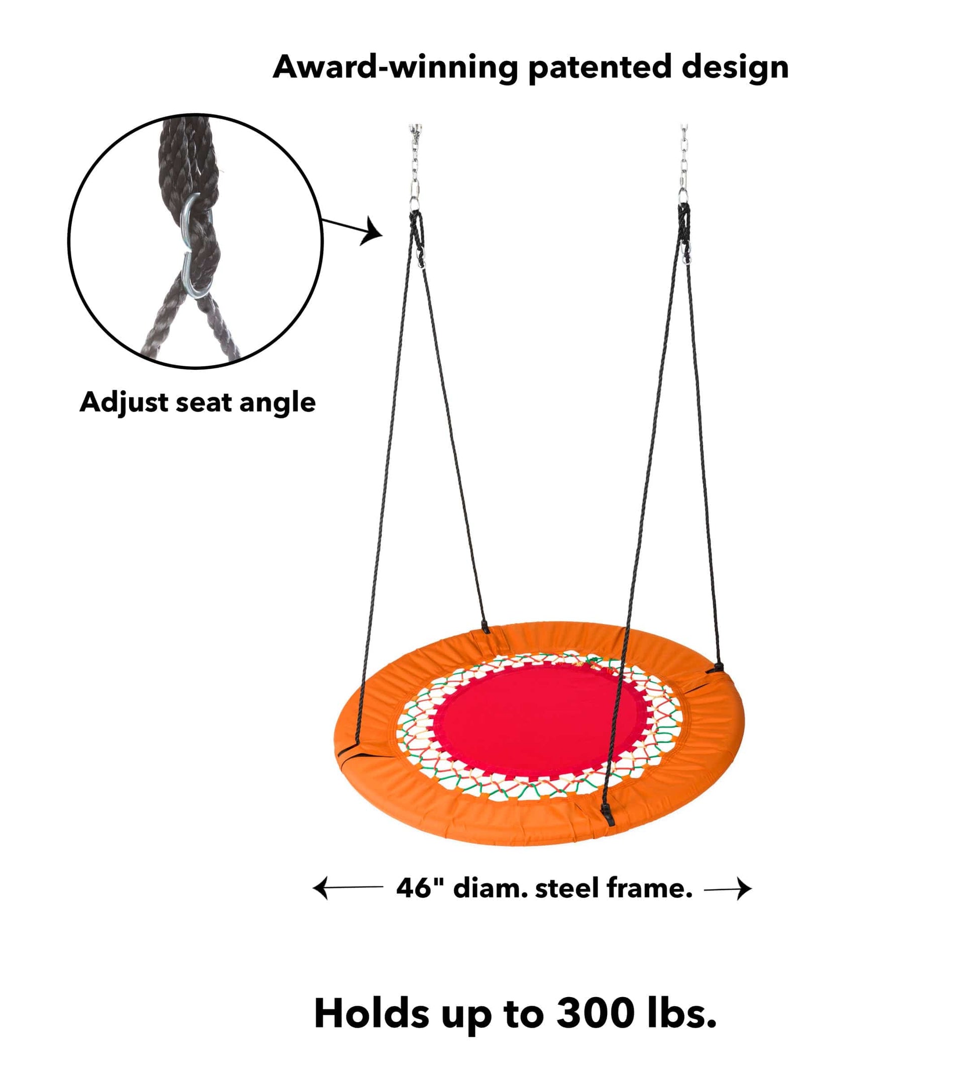 46-Inch Mega FunShine Round Bungee Swing