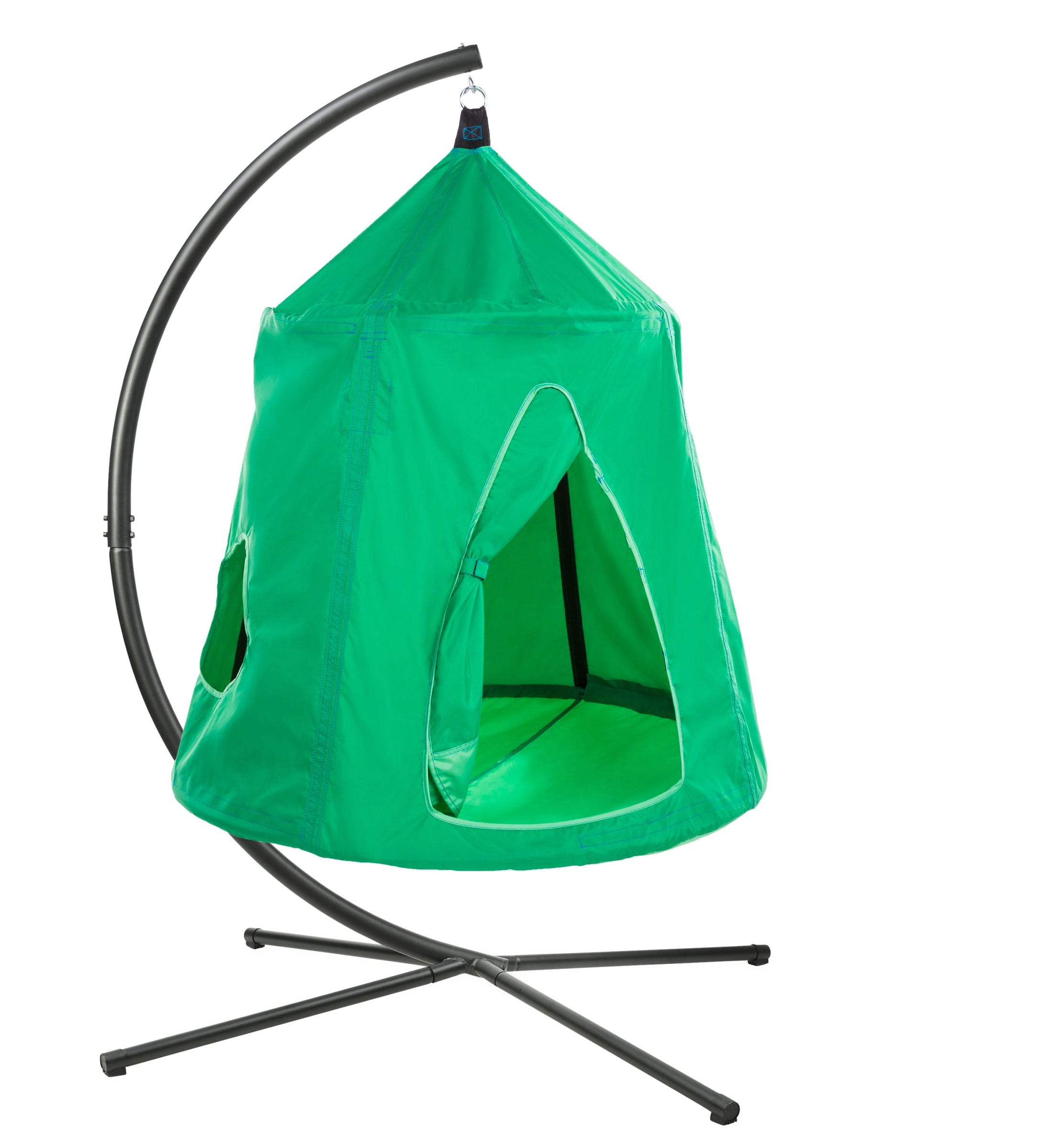 Go HangOut HugglePod Hanging Tent with Crescent Chair Stand Set Hearthsong