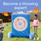 Giant Double-Sided Inflatable Axe-Throwing and Ball-Toss Target Game