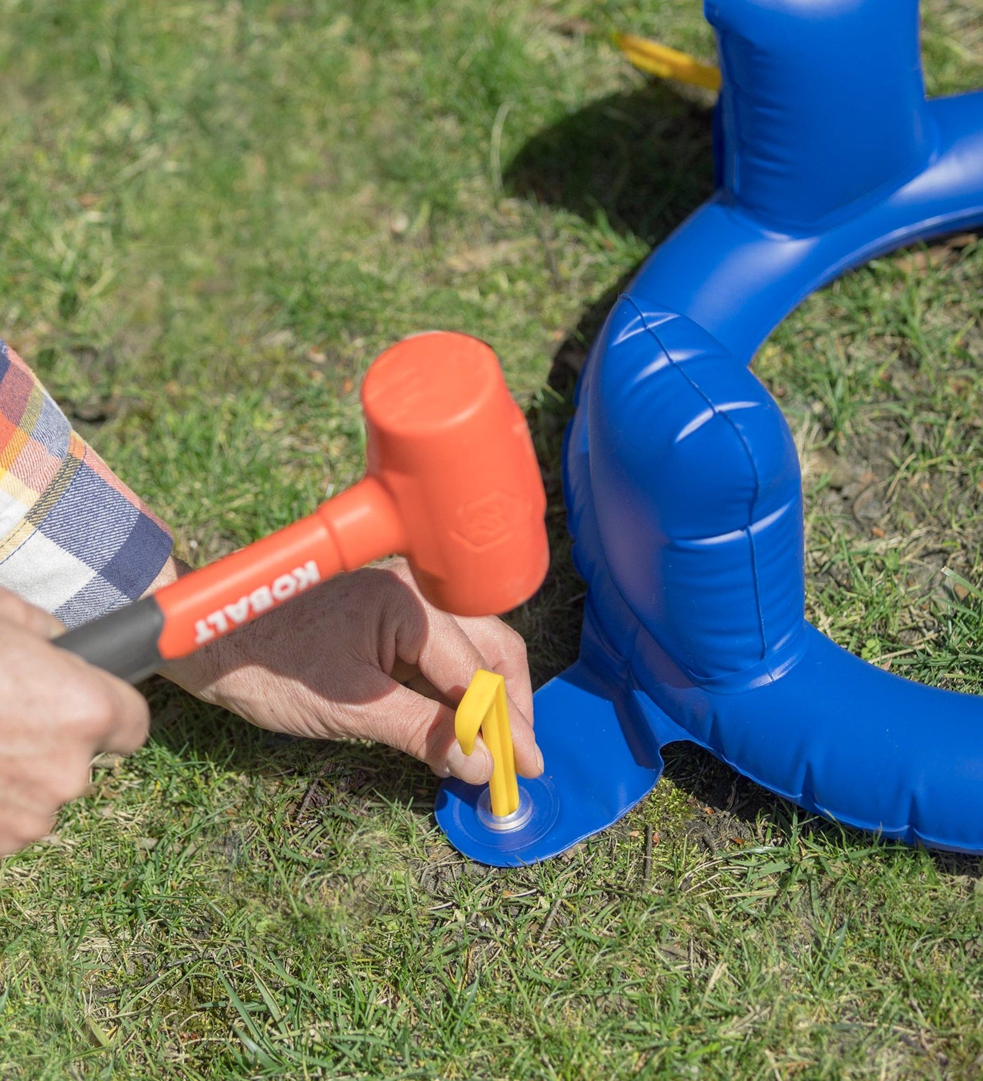 Giant Kick and Catch Inflatable Football with Tee