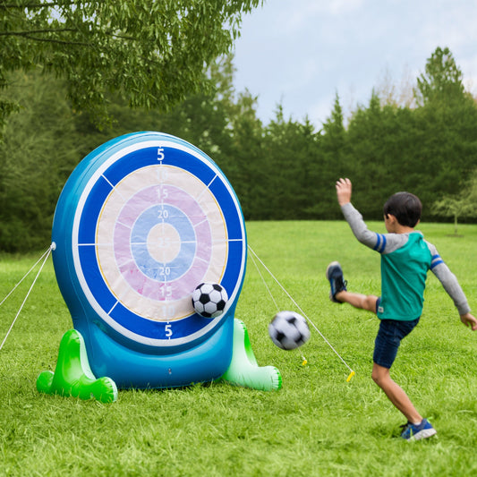 Giant 58-Inch Inflatable 2-in-1 Darts & Soccer Set