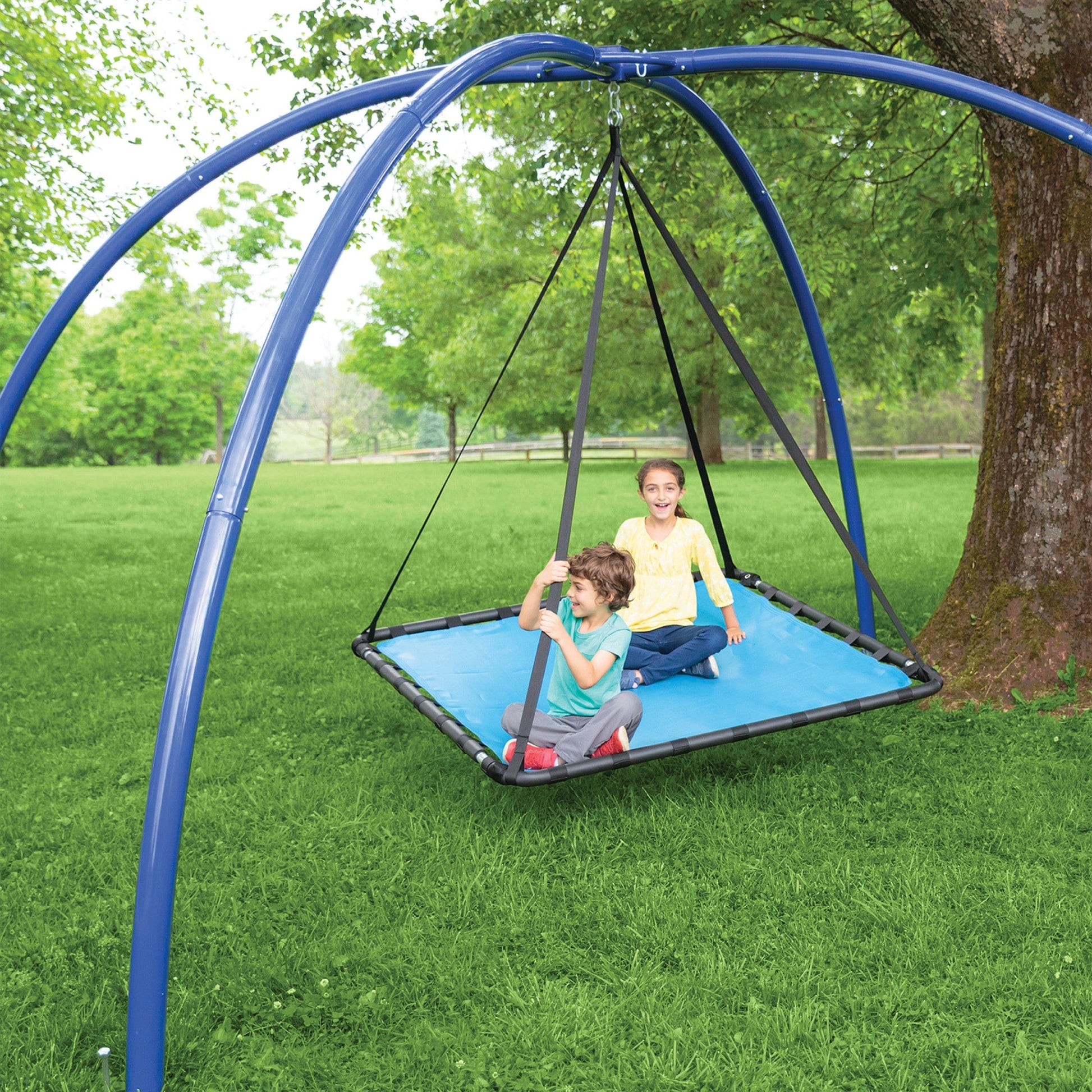 5-Foot Sky Pod Platform Swing and Sky Dome Arched Stand Set