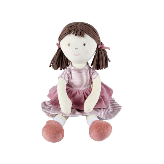 Brook Brown Hair With Pink Dress