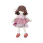 Brook Brown Hair With Pink Dress