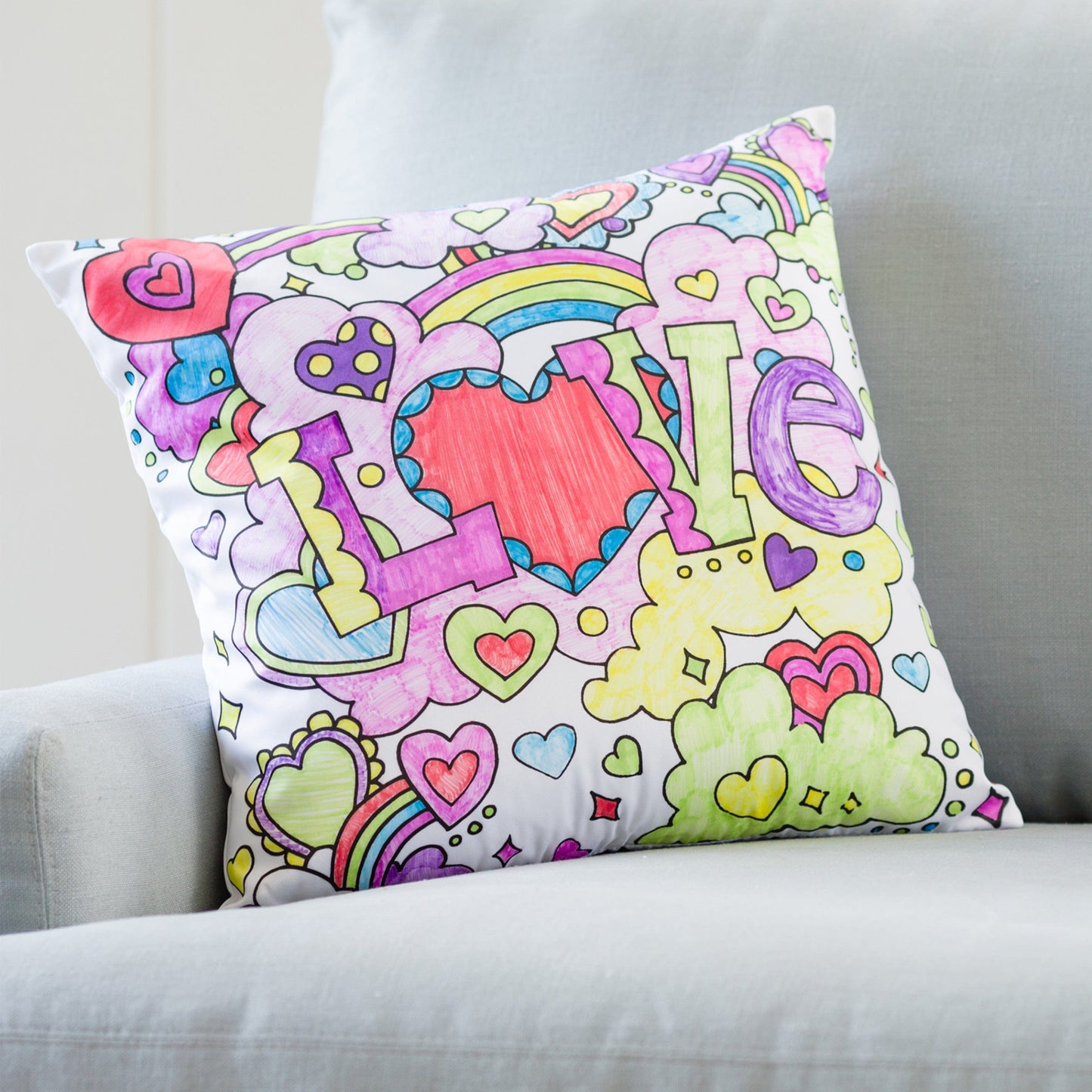 Color Pops Color-Your-Own Pillow Kit