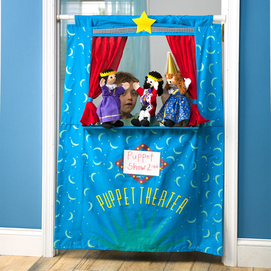 Set of 5 Costumed Puppets plus Doorway Theater Special