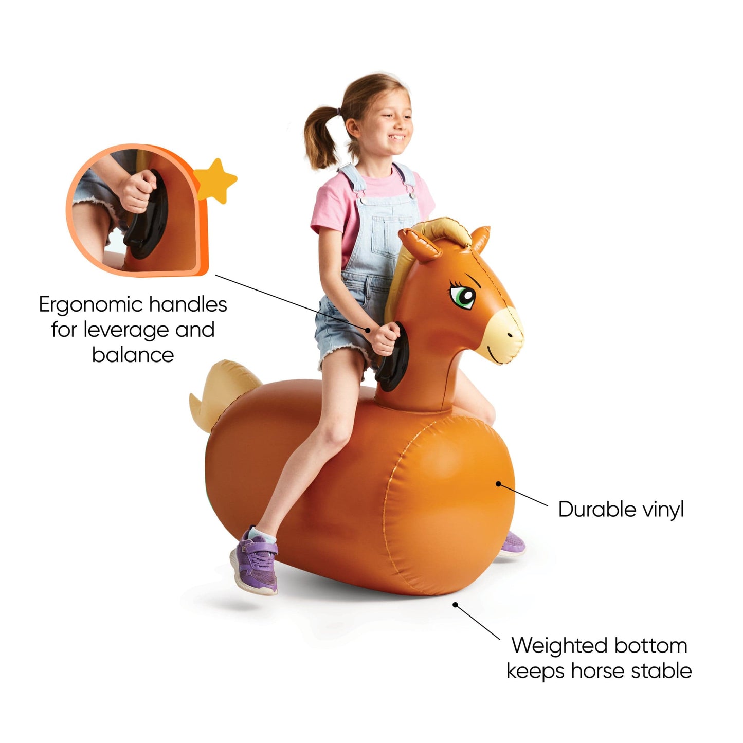 Inflatable Ride-On Hop 'n Go Horses