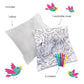 Color Pops Color-Your-Own Pillow Kit