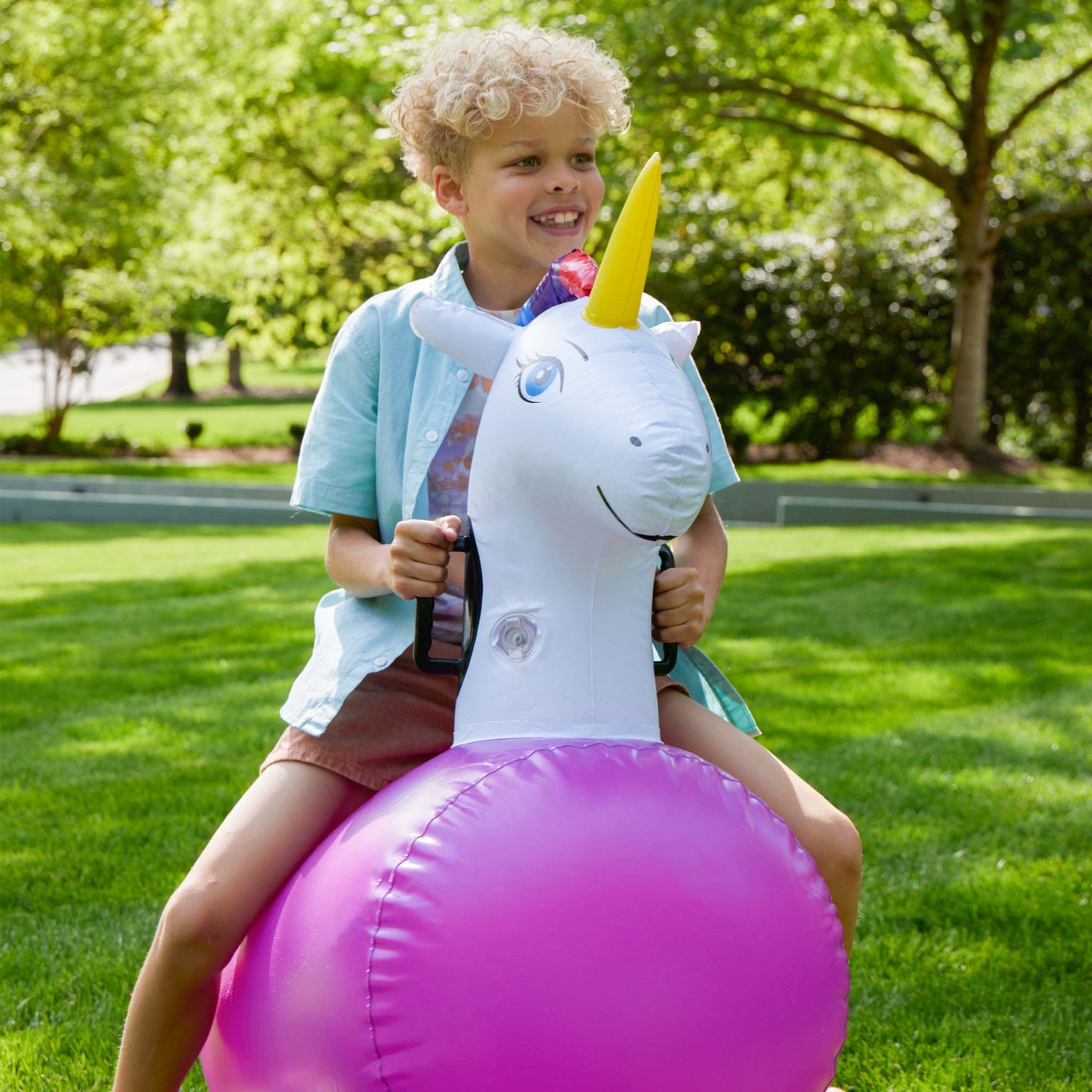 Inflatable Ride-On Hop 'n Go Unicorns