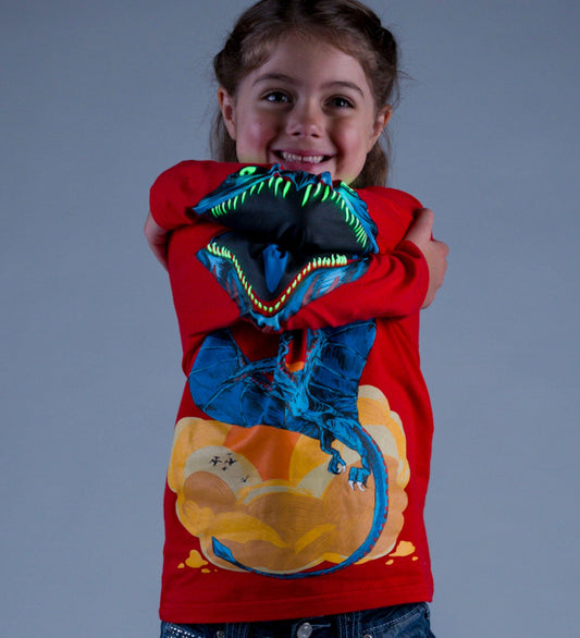 Glow Wild Glow-in-the-Dark Dino Chomposaurus T Shirt