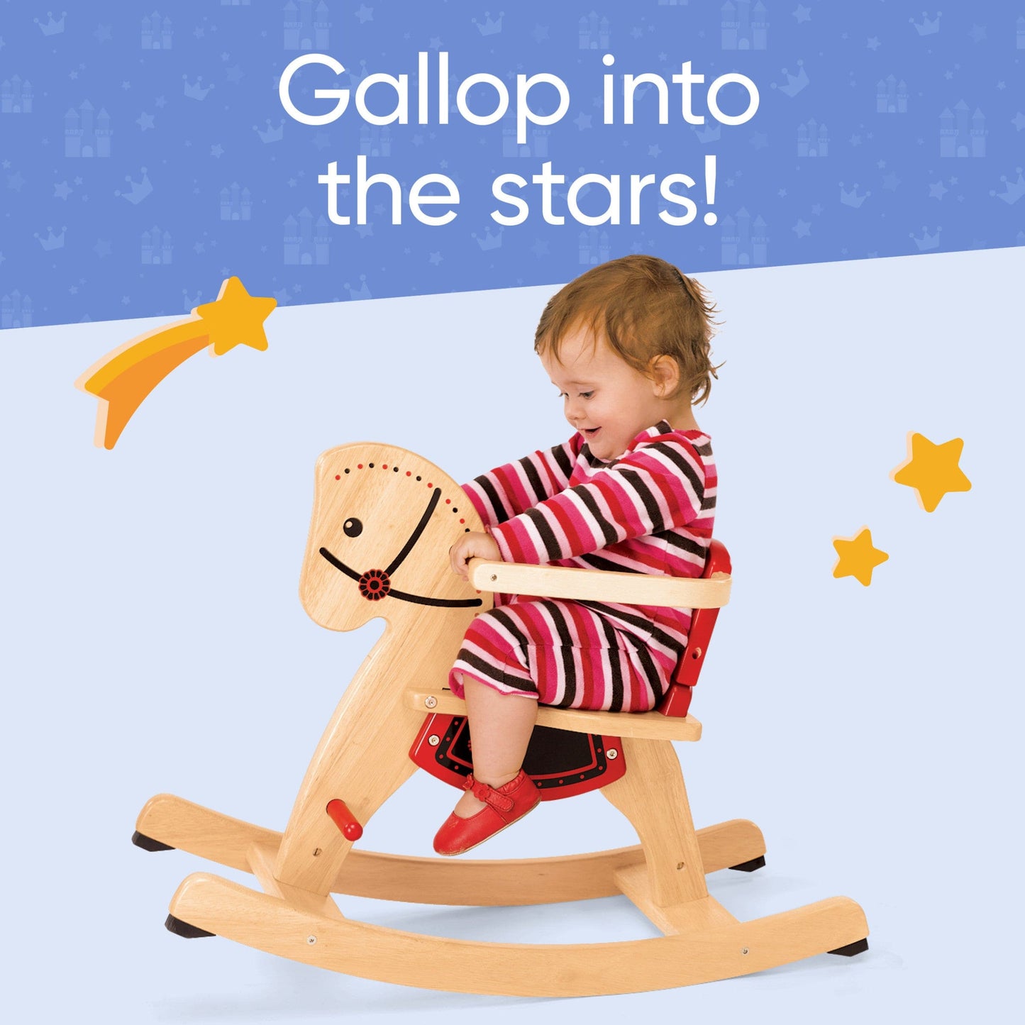 Grow With Me Wooden Rocking Horse