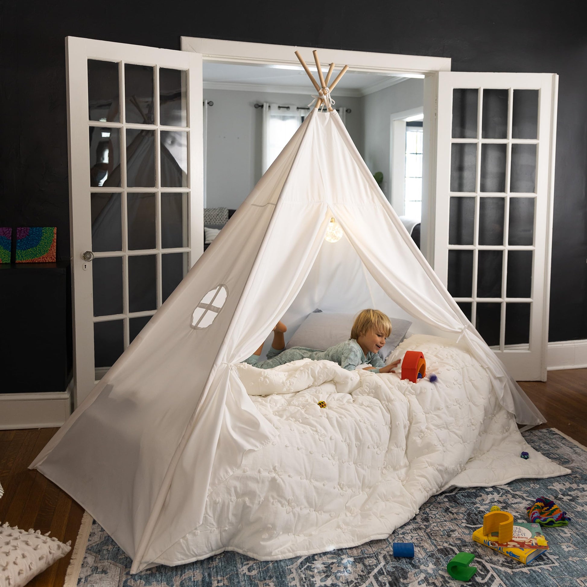 hello tent White Tent with Lights – Hearthsong