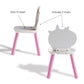 Rainbow Unicorn Table and Chairs Playroom Furniture Set