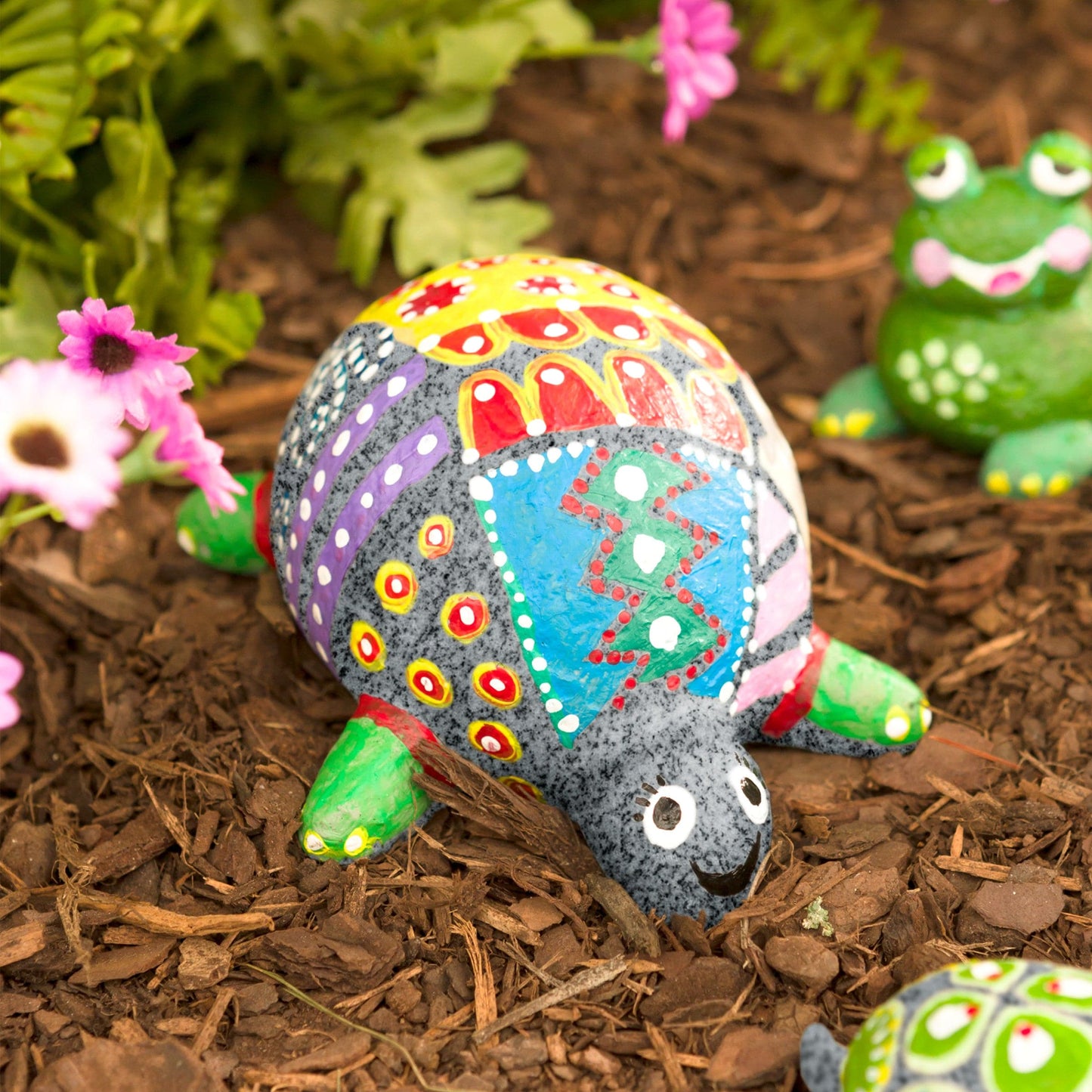 Color Pops Paint-Your-Own Rocks: Turtles and Frogs