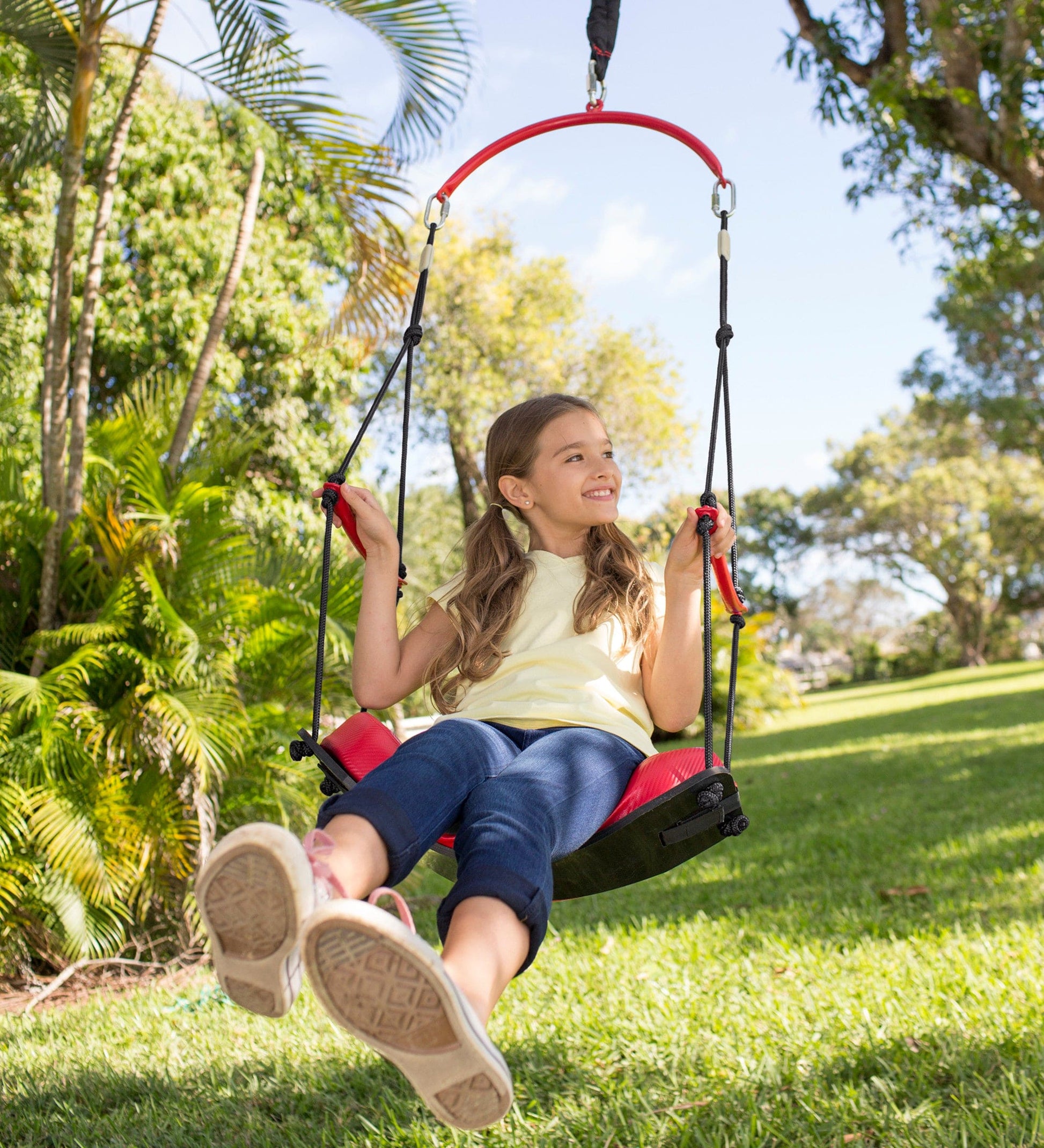 2-in-1 BungeeBounce Swing with Hanging Rings