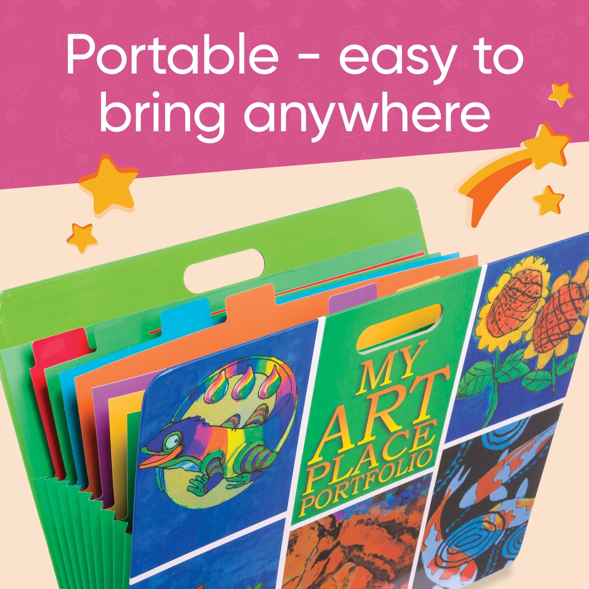 Art Portfolio Case Bags for Supplies 18 x 24 Organizer,Portfolio Folder for Artwork/poster Board/project/drawing Storage,Keepsake Portfolio for Kids.