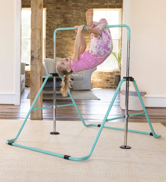 2-in-1 Adjustable Bar and Ring Gymnastics Set