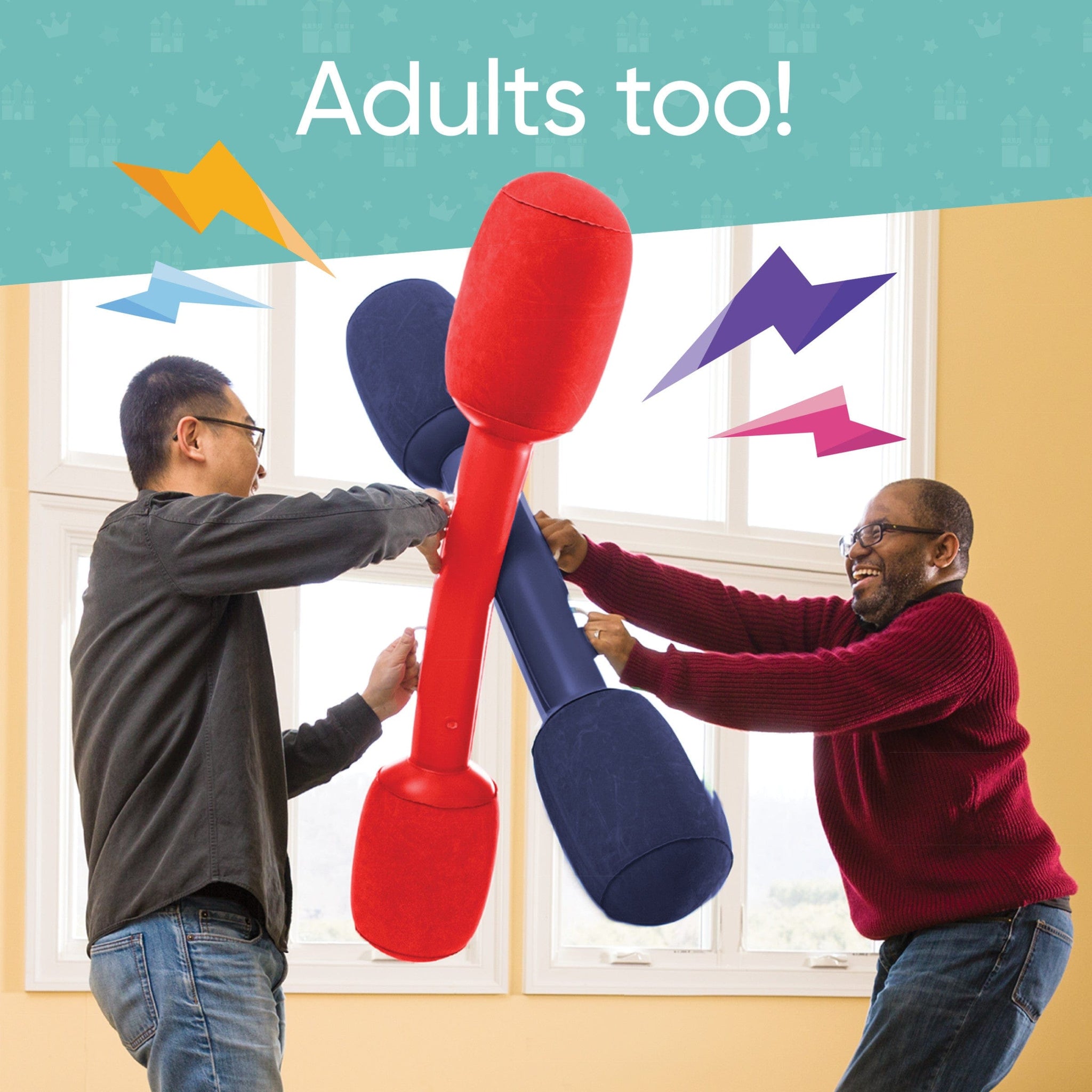 Balance Jousting Set with Inflatable Boppers Hearthsong