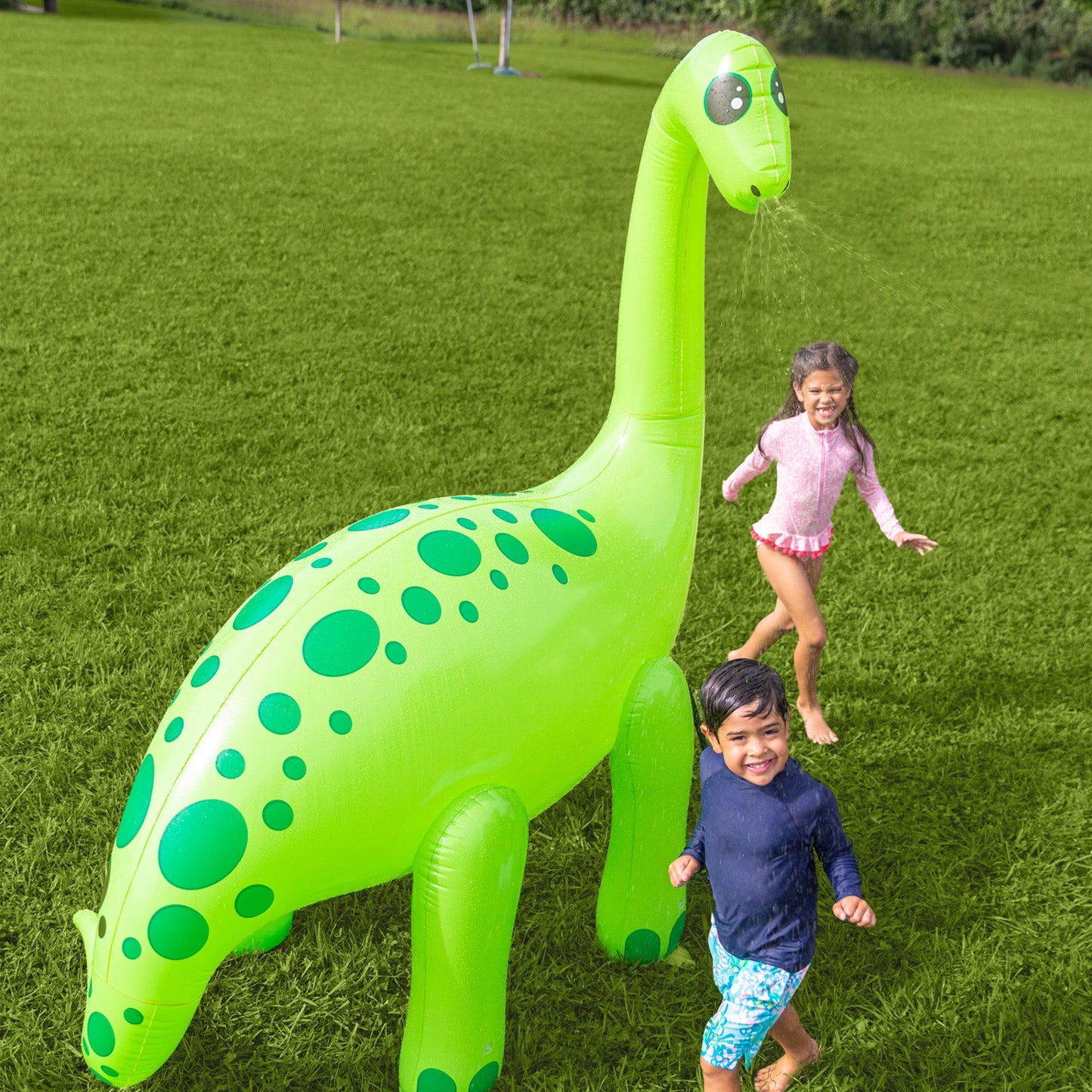 Gigantic 7-Foot Inflatable Dino Sprinkler