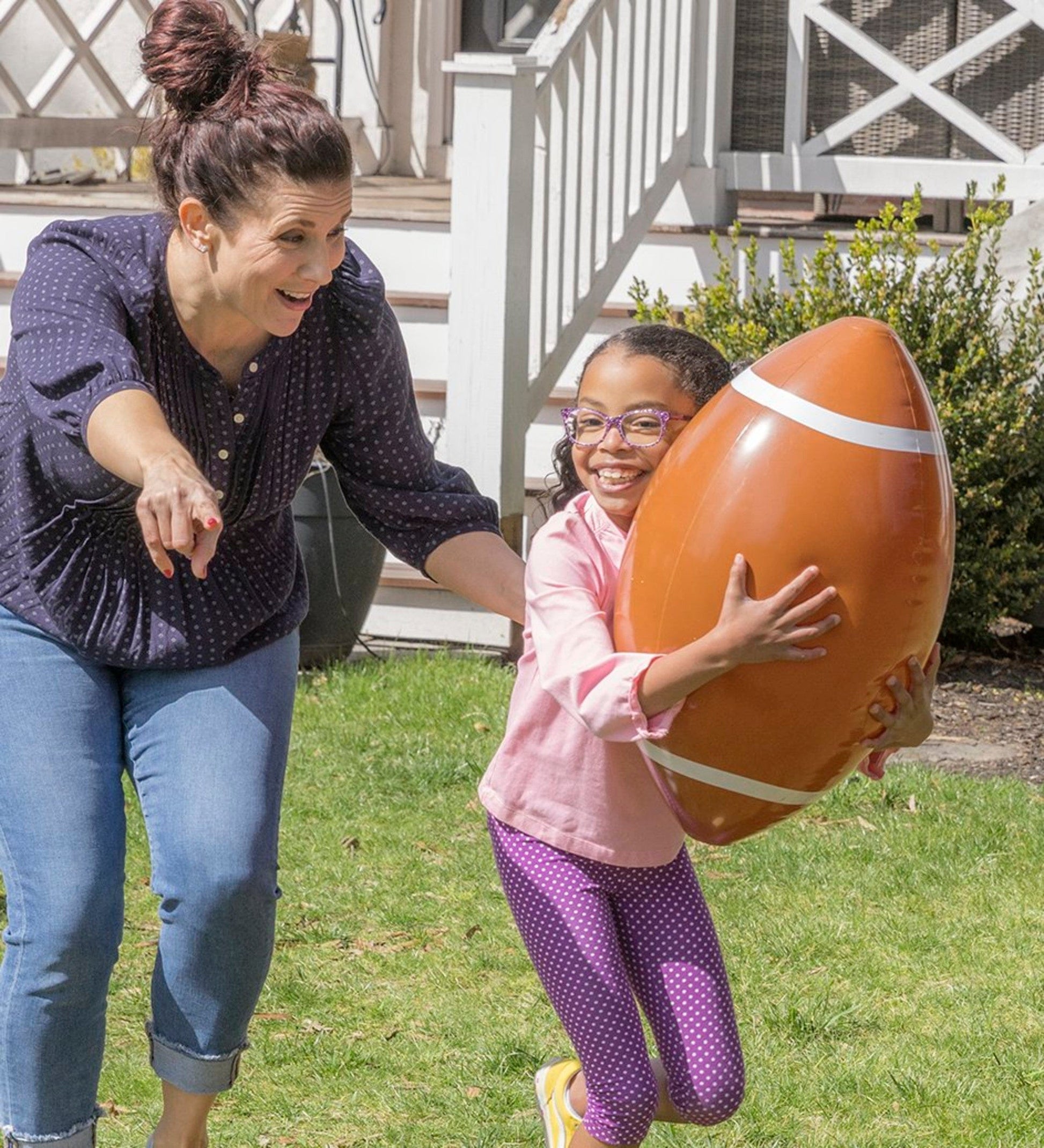 Giant Kick and Catch Inflatable Football with Tee