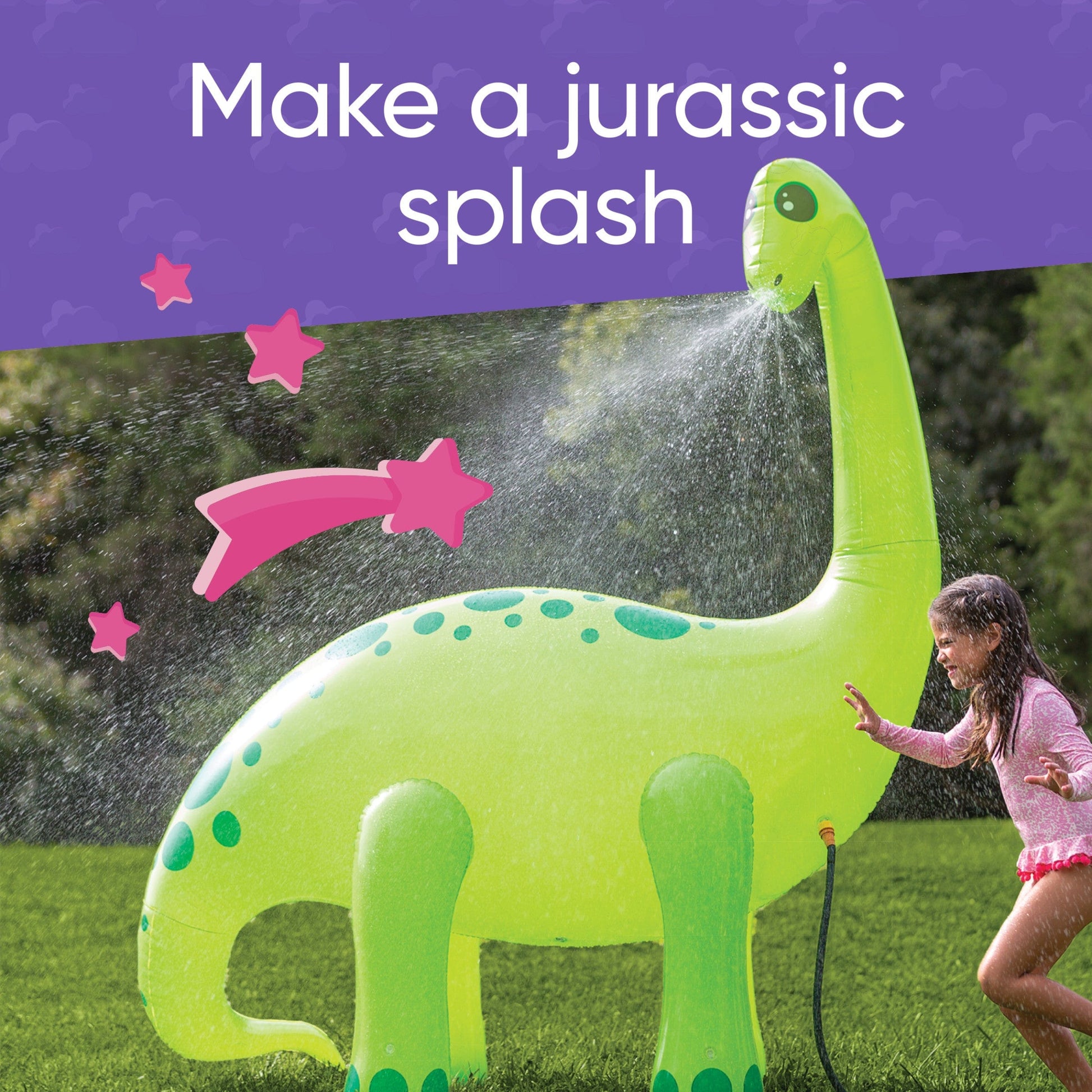 Gigantic 7-Foot Inflatable Dino Sprinkler