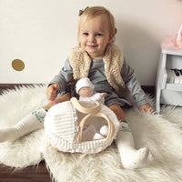 Grace - Baby Soft Doll With Carry Cot, Bottle & Blanket